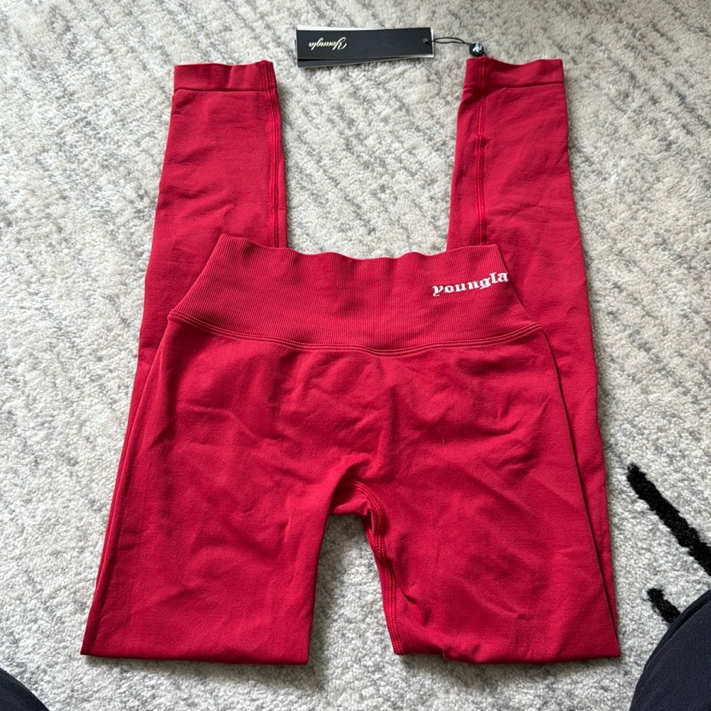 YOUNGLA W275 Lift Seamless Legging - red